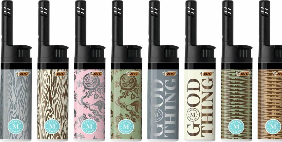 BIC EZ Reach Candle Lighter with Long Wand - 6-Pack Assorted Martha Stewart Designs for Easy Candle Lighting