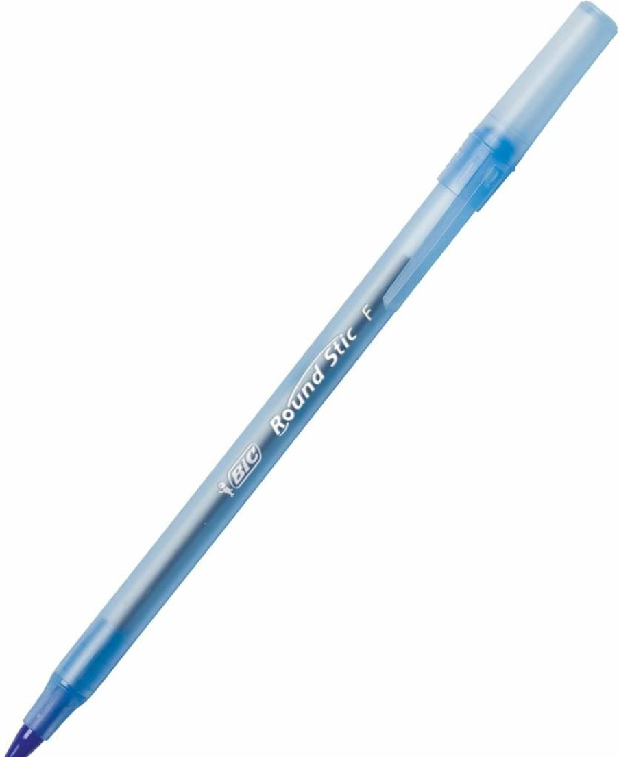 BIC Round Stic Xtra Life Ballpoint Pens, Medium Point 1.0mm, 60-Pack Bulk Pens, Comfortable Grip, Assorted Ink Colors, Best-Selling Ballpoint Pens for Smooth Writing