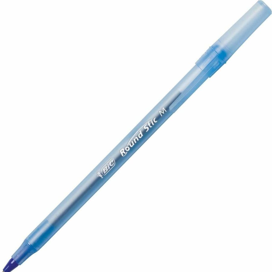 BIC Round Stic Xtra Life Ballpoint Pens, Medium Point 1.0mm, Bulk Pack of 240, Comfortable Flexible Barrel, Blue Ink, Best-Selling Ballpoint Pens for Smooth Writing
