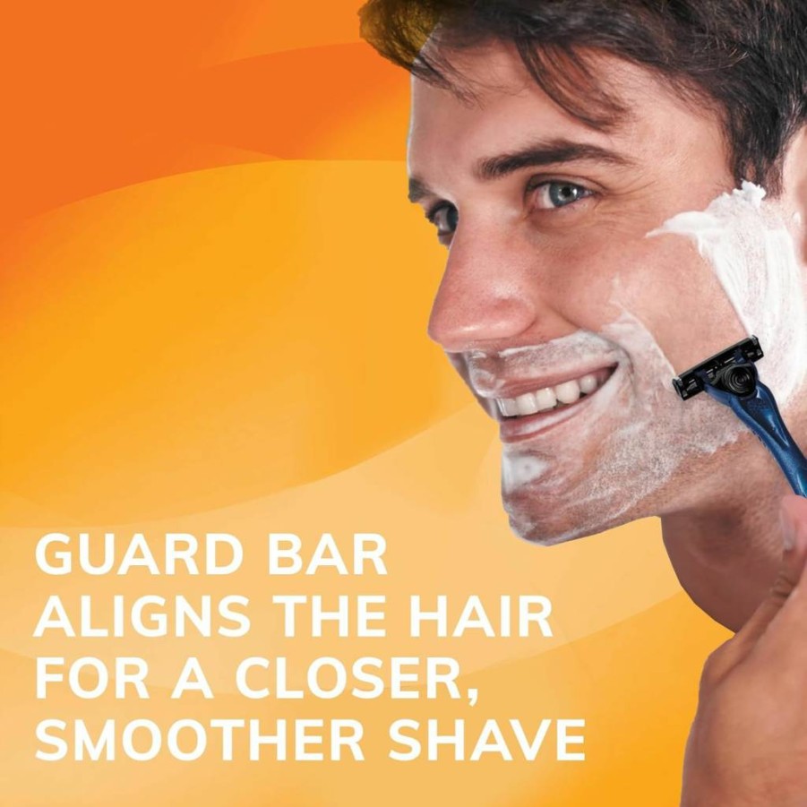 BIC Comfort 3 Refillable Men's Razor Gift Set - Includes 1 Handle & 12 Cartridges, Ideal for Father's Day, Smooth Face Shaving