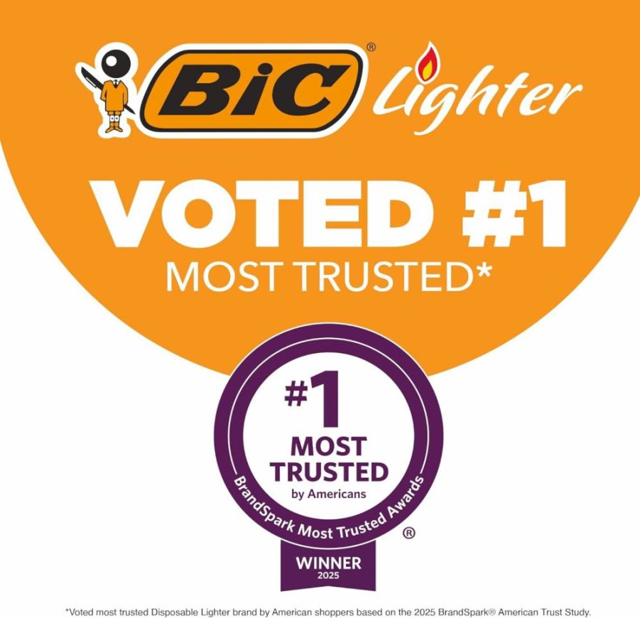 BIC Maxi Pocket Lighters, Flick My Bic Special Edition - 8-Pack of Windproof Refillable Lighters for Everyday Use