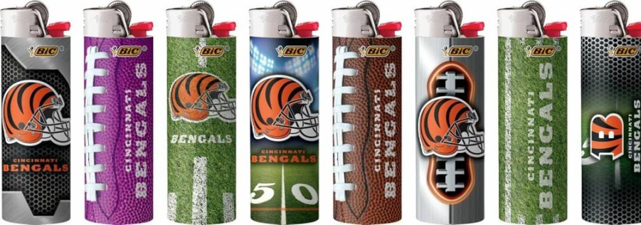 BIC Special Edition Cincinnati Bengals 6-Pack Collectible Lighters, Assorted Colors