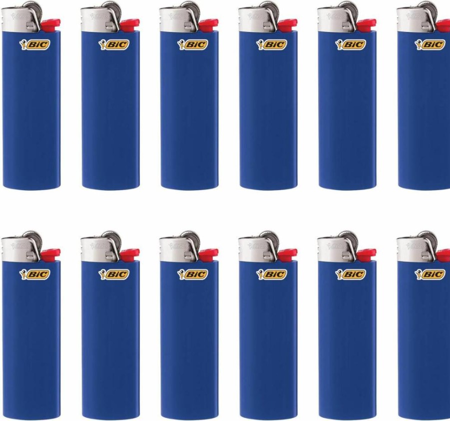 BIC Classic Maxi Pocket Lighter Blue 12-Pack Disposable Lighters (Packaging May Vary)