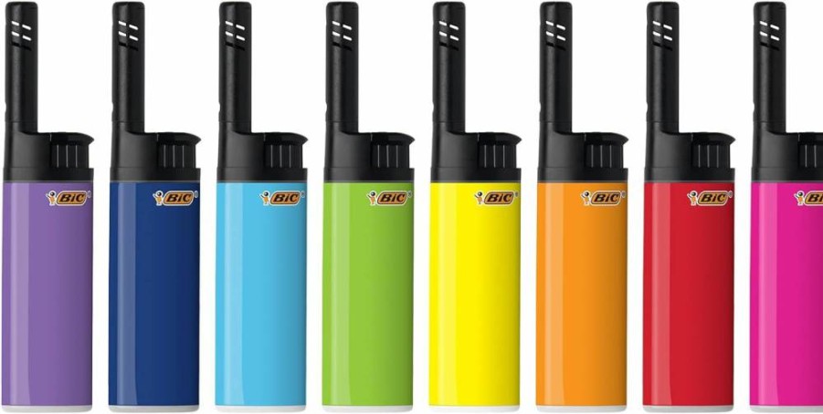BIC Ez Reach Candle Lighter Pack - 12 Count Assorted Designs with Long Wand for Easy Lighting